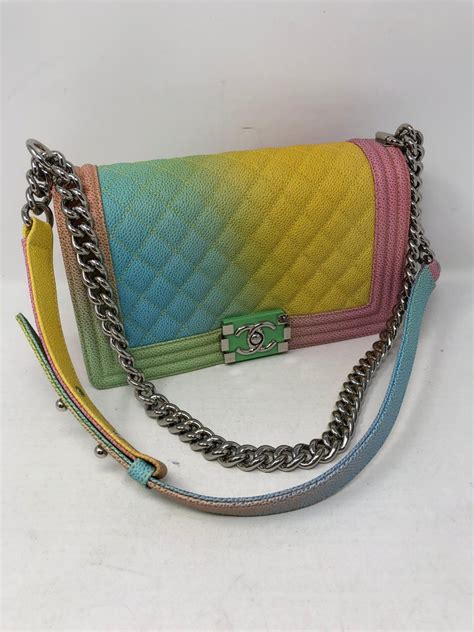 chanel rainbow quilted bag|original quilted Chanel bag.